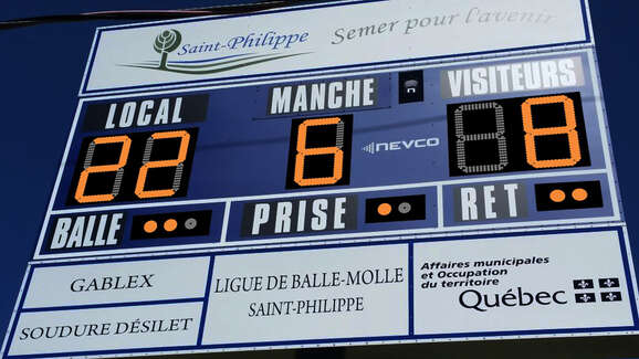 Pointage Pro presents  Baseball  Nevco scoreboards, based on the requirements of each league.