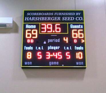 Vous désirez de l’affichage sportif pour votre  gymnase , Nevco offre une multitude de possibilités pour des tableaux indicateurs de  basketball .