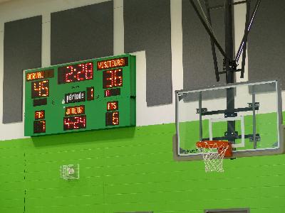 Tableau indicateur de basketball 2780 (10' x 5') avec affichage électronique - Dorval